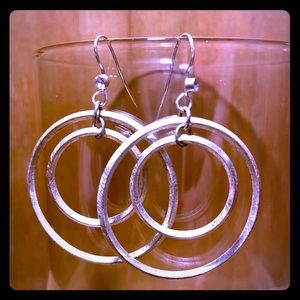 Silver hoops